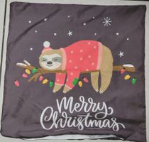 Faultier Kissenbezug Merry X-mas *zug. Tabea`s Delphintraum*